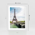 Plakat w ramie 30x40 - Ikona Romantyzmu - Eiffla, Francja - rama biała