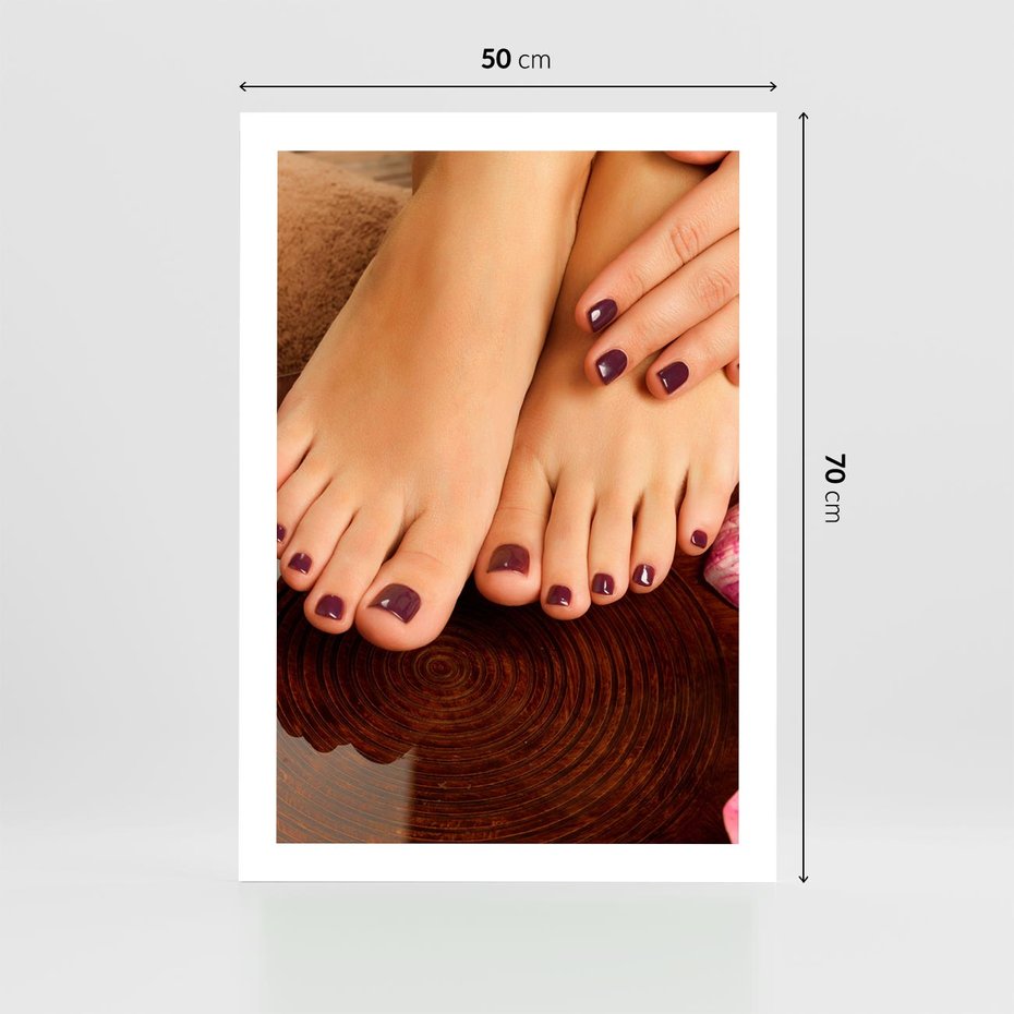 Plakat bez ramy 50x70 - Manicure i Pedicure - manicure, pedicure