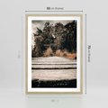 Plakat w ramie 50x70 - Fotografia w Ciepłych Barwach - odcienie brązu, fotografia - rama drewno