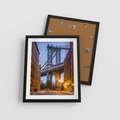 Plakat w ramie 40x50 - Most w mieście - most, miasto - rama czarna