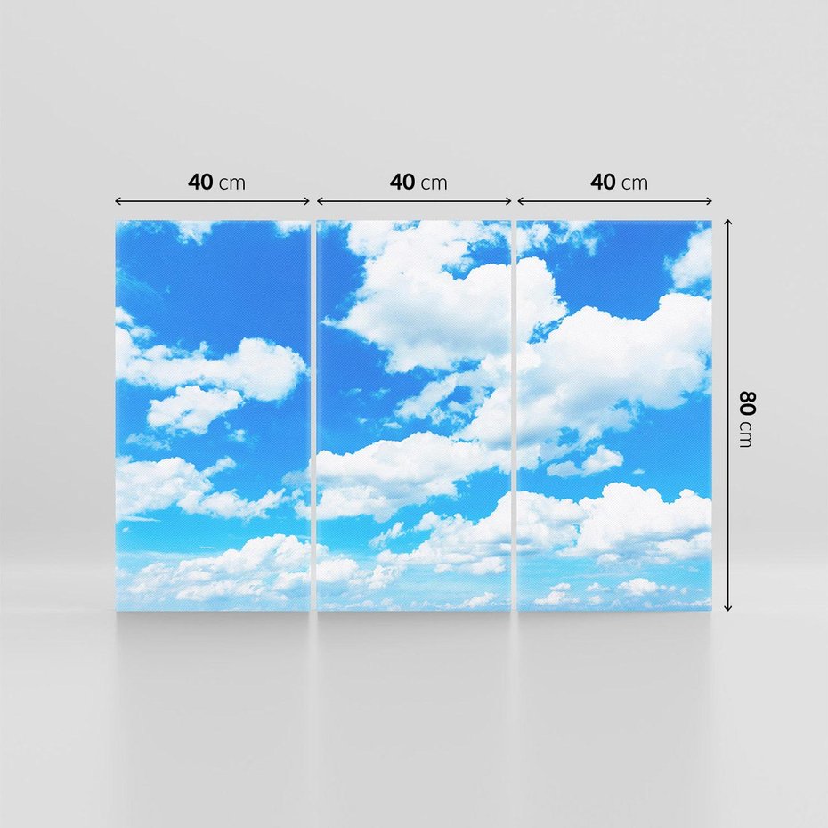 Obraz na płótnie 120x80 - Niebo pełne chmur - niebo, chmury