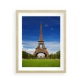 Plakat w ramie 40x50 - Eiffla: symbole Paryża - Eiffla, Paryż - rama drewno