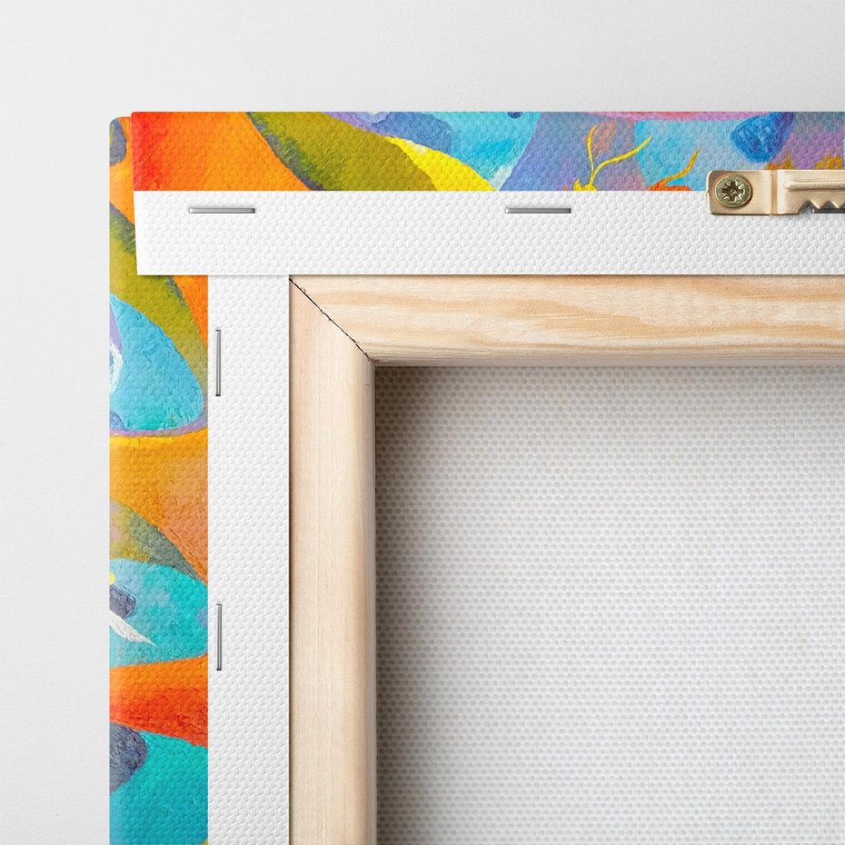 Obraz na płótnie 60x60 - Płomienne Tańce Abstrakcji - energetyczna abstrakcja, dziwne formy