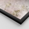 Zestaw obrazy w ramie 30x40 galeria - Marmur, złoto, róż, czerń - rama czarna