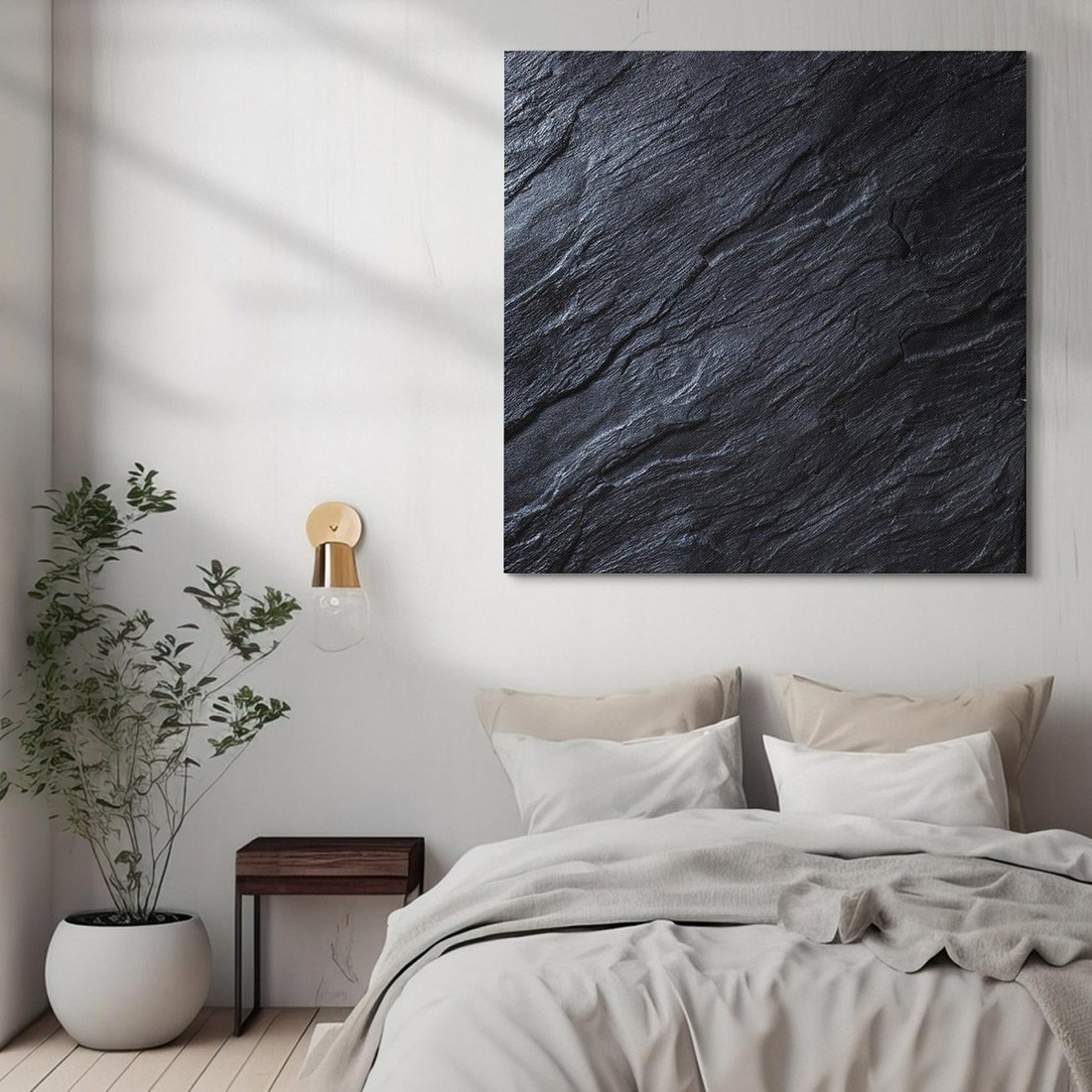 Obraz na płótnie 40x40 - Kamienne tekstury w trójwymiarze - kamień, tekstura