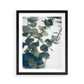 Plakat w ramie 40x50 - ukaliptusowa Harmonia - liście eukaliptusa - rama czarna