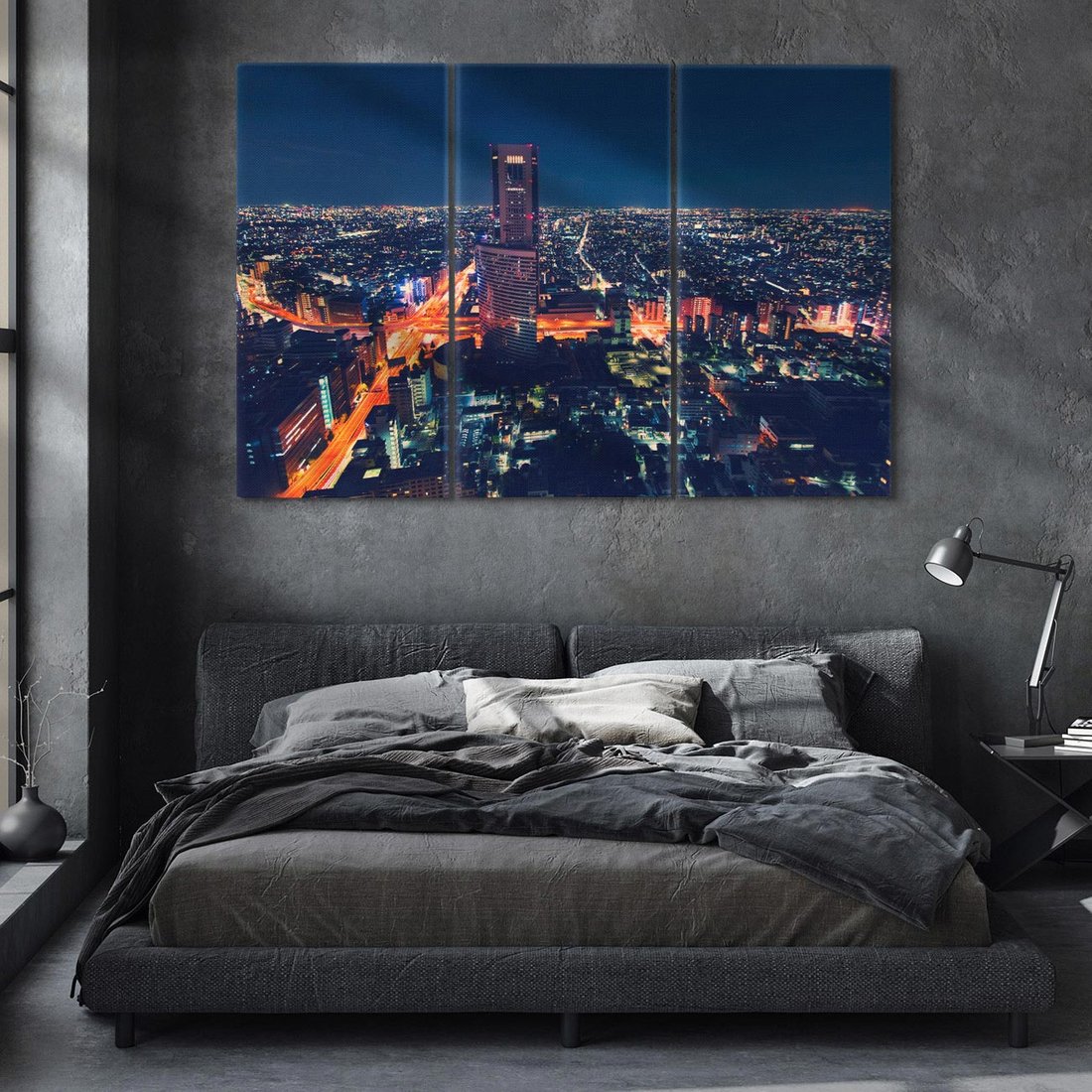 Obraz na płótnie 120x80 - światła i tradycja - Japonia, Tokio