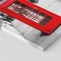 Obraz na płótnie 50x70 - Budka telefoniczna w Londynie - budka, Londyn