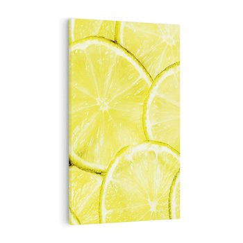 Obraz na płótnie 80x120 - Cytryny, Limonki - Owocowa Świeżość - cytryny, limonki