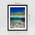 Plakat w ramie 30x40 - Tropikalne Morze i Kolorowa Rafa - tropikalne, morze - rama czarna