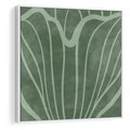 Obraz w ramie 50x50 - Zieleń Kształtująca Spokój - zielony plakat, roślinne inspiracje - rama biała