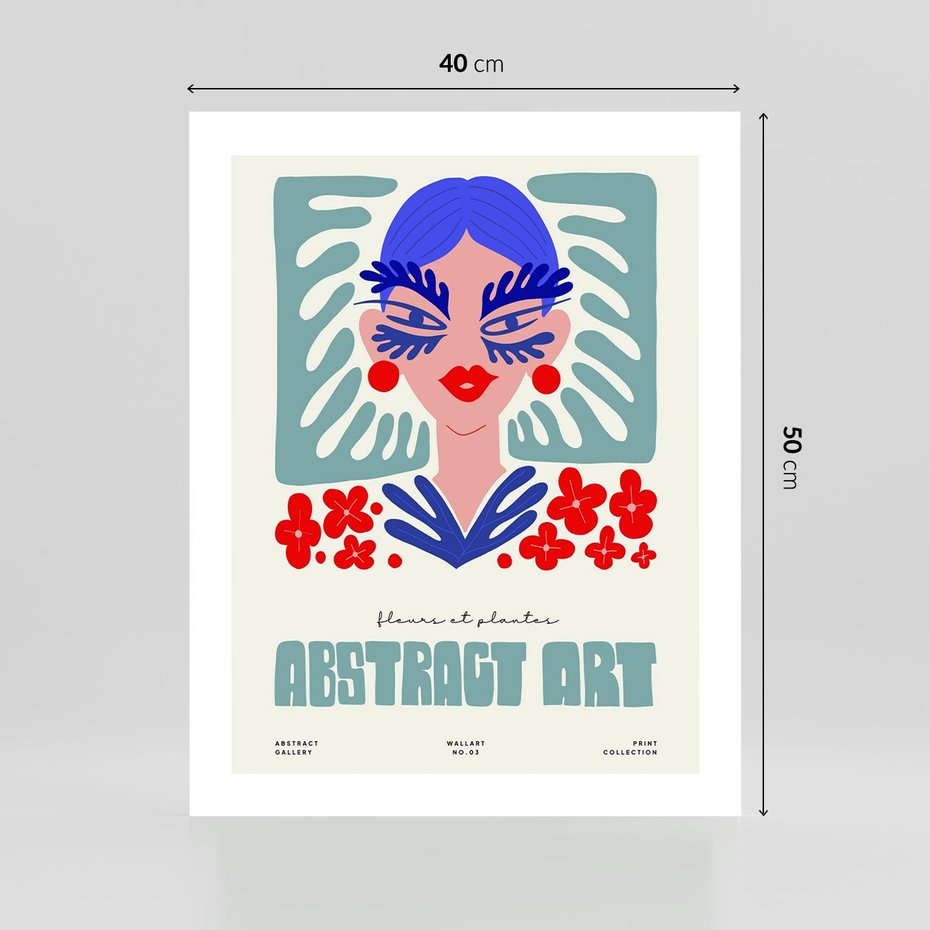 Plakat bez ramy 40x50 - Podróżne Impulsy - abstrakcja, kobieta