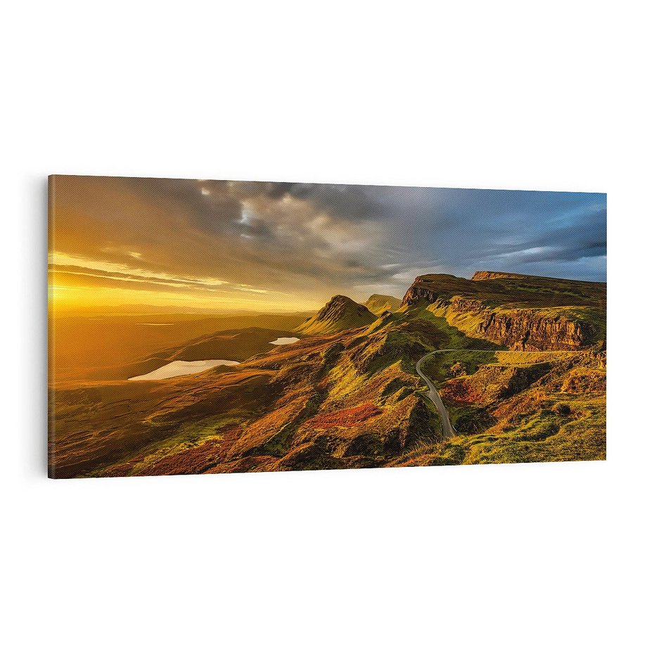 Obraz na płótnie 120x60 - Idylla górskiego krajobrazu - krajobraz, góry