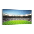 Obraz na płótnie 140x70 - Magia Piłkarskiego Stadionu: Sport i Emocje - stadion, piłka