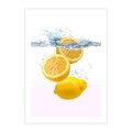Plakat bez ramy 21x30 - Świeże cytryny pełne smaku - cytryny, owoce