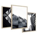 Zestaw obrazy w ramie 50x70 galeria - Miasto, Nowy, Jork, architektura - rama drewno