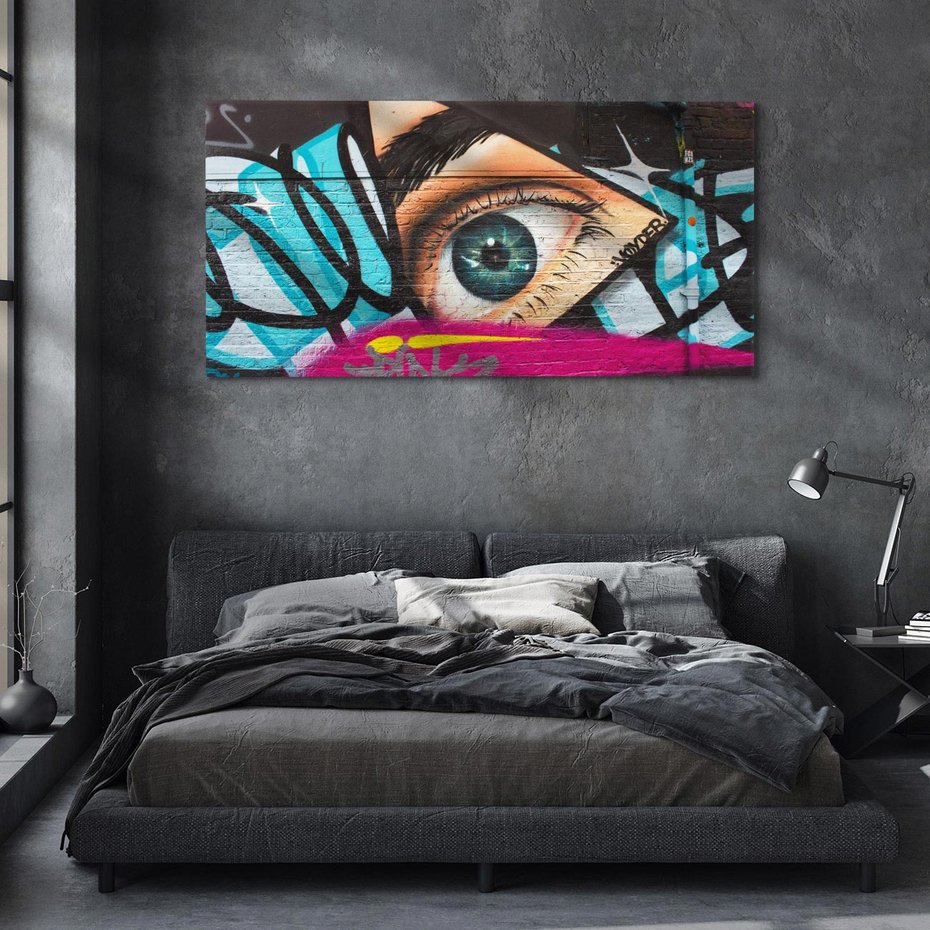 Obraz na płótnie 120x60 - Wibracje kreatywności graffiti - graffiti