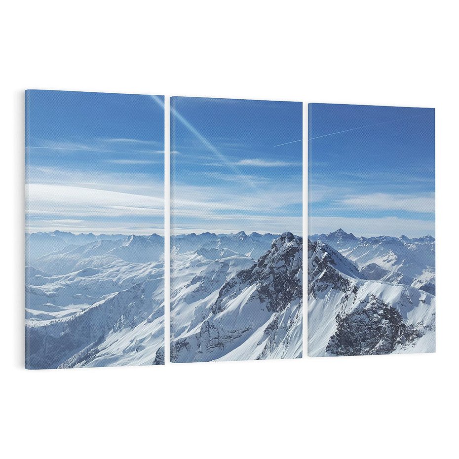 Obraz na płótnie 120x80 - Mroźne góry zima w pełnym rozkwicie - góry, zima