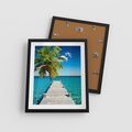 Plakat w ramie 40x50 - Hawajskie Palmy - palma, morze - rama czarna