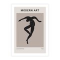 Plakat bez ramy 30x40 - Modernistyczna Wizja - plakat modern, czarna postać