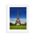 Plakat w ramie 40x50 - Eiffla: symbole Paryża - Eiffla, Paryż - rama biała
