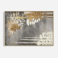 Obraz w ramie 100x70 - Malowane impresje zmysłów - abstrakcyjne plamy, linie - rama drewno