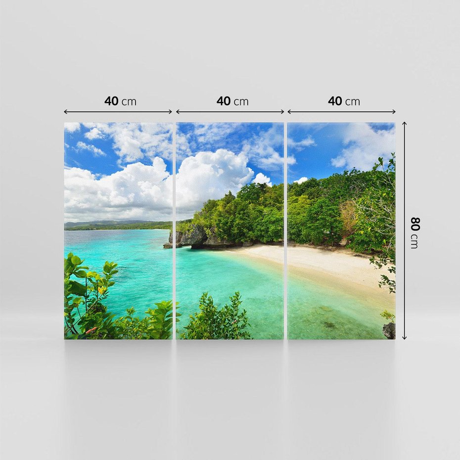 Obraz na płótnie 120x80 - Tropikalna wyspa na Filipinach - Filipiny, tropikalna