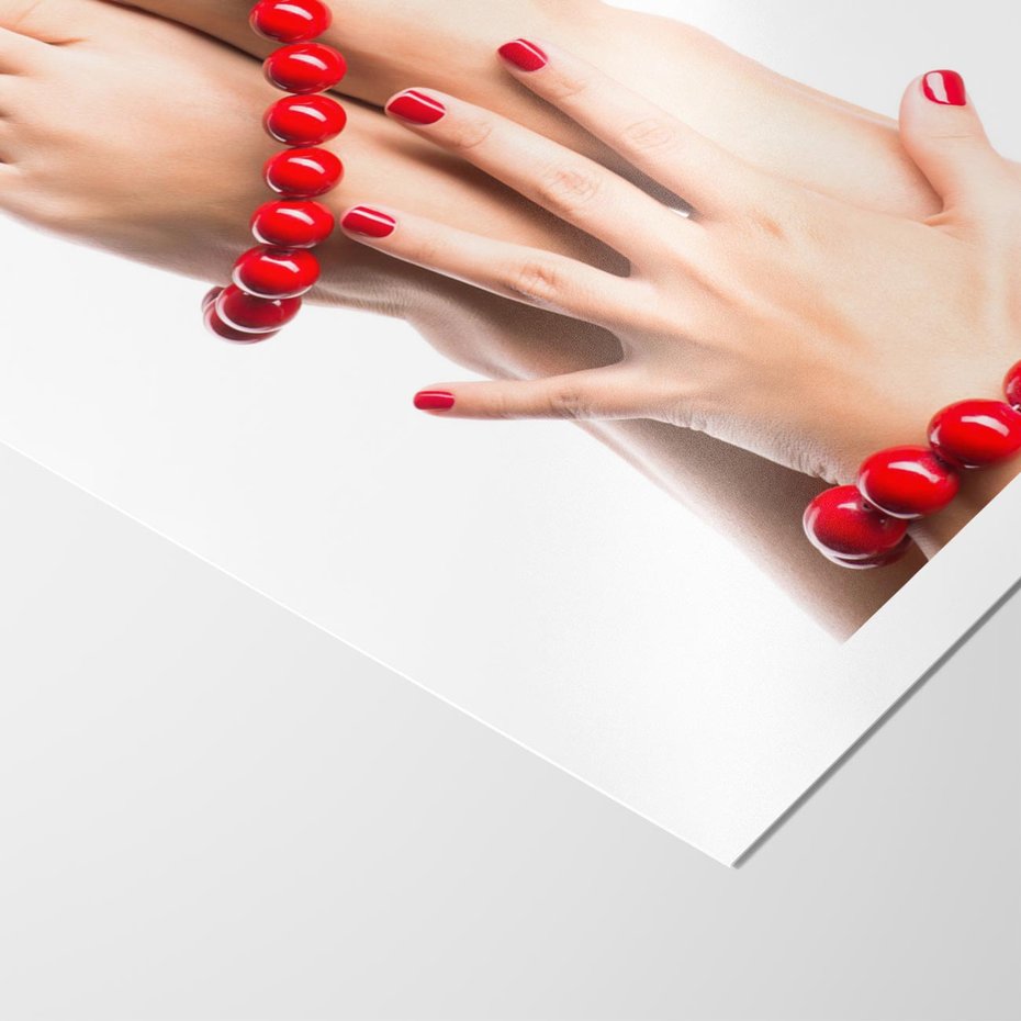Plakat bez ramy 21x30 - Manicure spa: piękno i relaks - manicure, spa