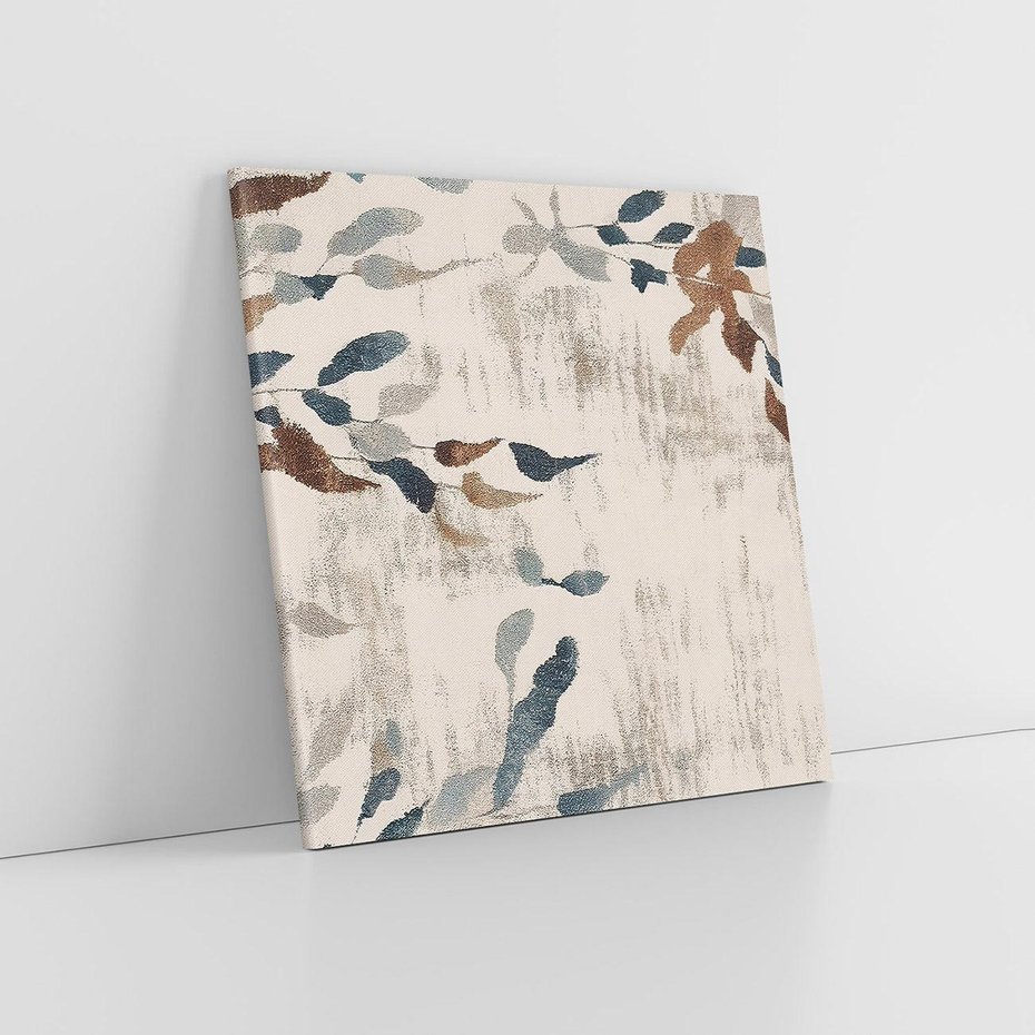 Obraz na płótnie 70x70 - Refleksje liściowych barw - abstrakcyjne kształty, przypominają liście