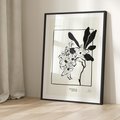Plakat bez ramy 30x40 - Kwiatowe przestrzenie - kwiat, grafika