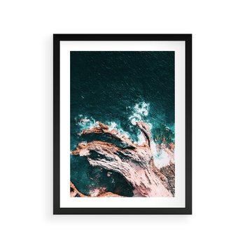 Plakat w ramie 40x50 - Morze w Perspektywie - morze, ocean - rama czarna