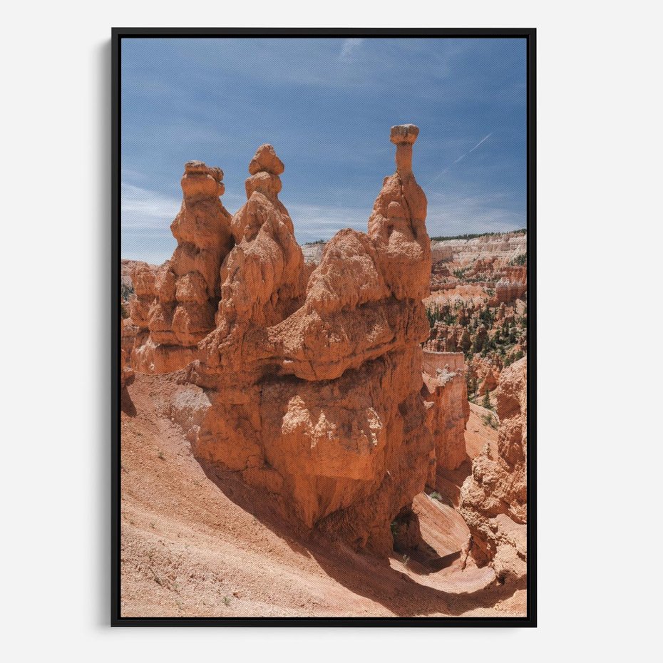 Obraz w ramie 70x100 - Spektakularne Formacje Naturalne - kanion, pustynia - rama czarna