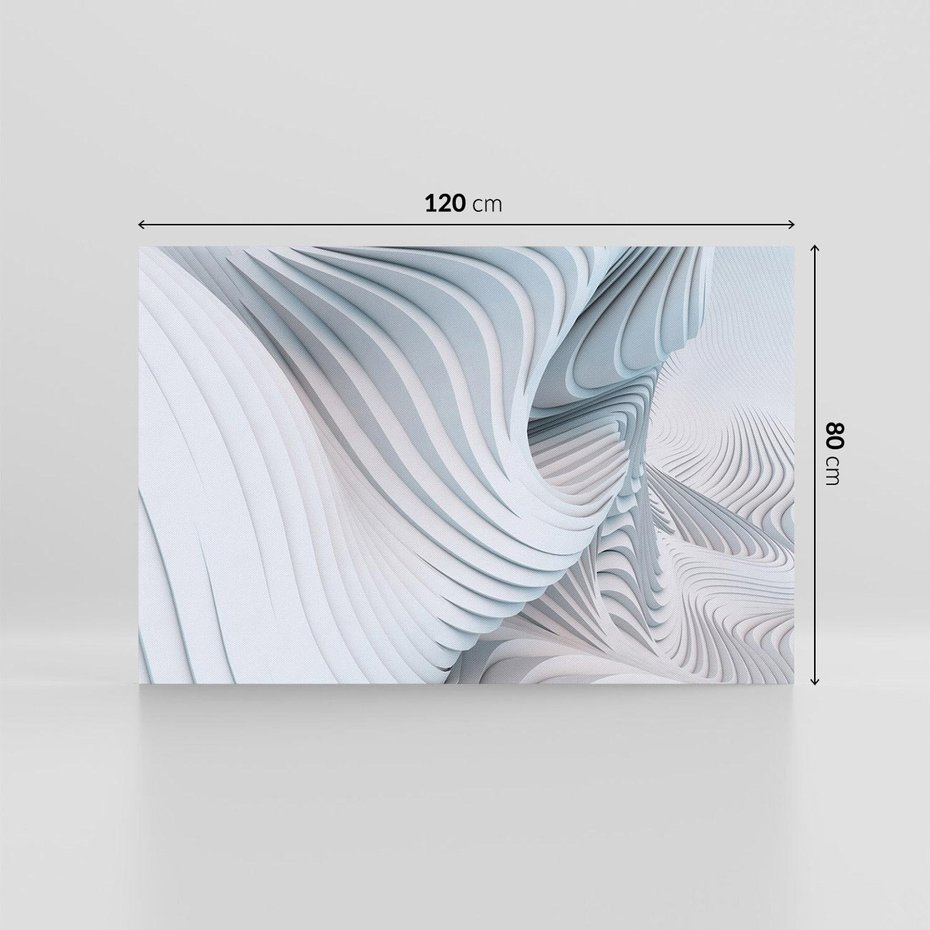 Obraz na płótnie 120x80 - Abstrakcyjne Przestrzenie - geometria, 3D