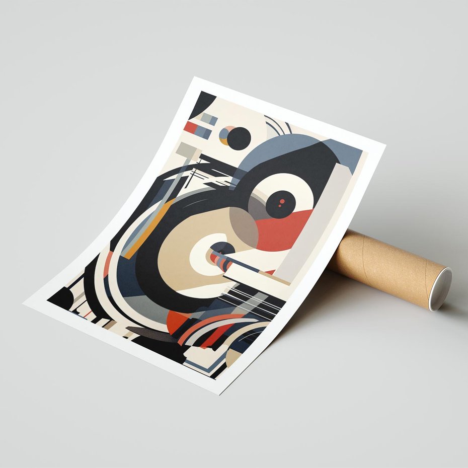 Plakat bez ramy 50x70 - Wibracje Marzeń - abstrakcyjny obraz, geometryczne koła