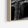 Obraz w ramie 80x120 - Koloseum w Czarnej Bieli - antyczna architektura, koloseum - rama drewno