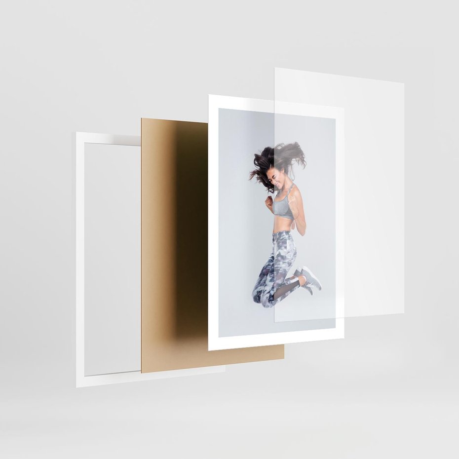 Plakat w ramie 50x70 - Sportowy Ducha: Energia i Siła - fitness, sport - rama biała