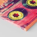 Obraz na płótnie 120x80 - Kaseta - Muzyka Retro - kaseta, muzyka