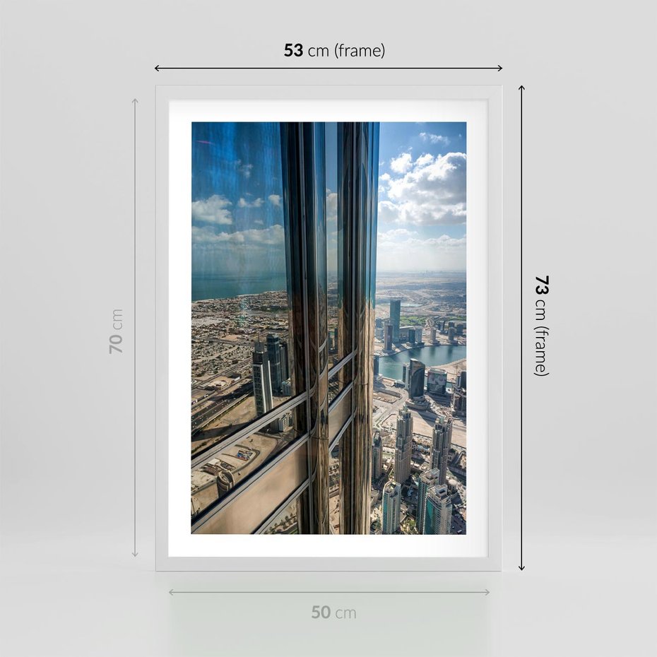 Plakat w ramie 50x70 - Architektura Budynków - budynki, architektura - rama biała