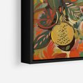 Obraz w ramie 50x70 - Księga Surrealnych Wyobrażeń - abstrakcyjny obraz owoców, jak picasso - rama czarna
