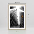 Plakat w ramie 50x70 - Miejskie Wieże - miasto, wieżowce - rama drewno