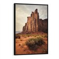 Obraz w ramie 70x100 - Pejzaż pustynnego kanionu - pustynia, kanion - rama czarna