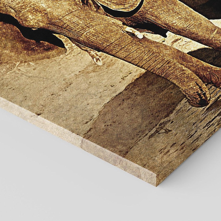 Obraz na płótnie 120x60 - Sztuka abstrakcyjna: Słonie - słonie, sztuka