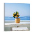 Obraz na płótnie 60x60 - Uroki Santorini - Santorini, Grecja