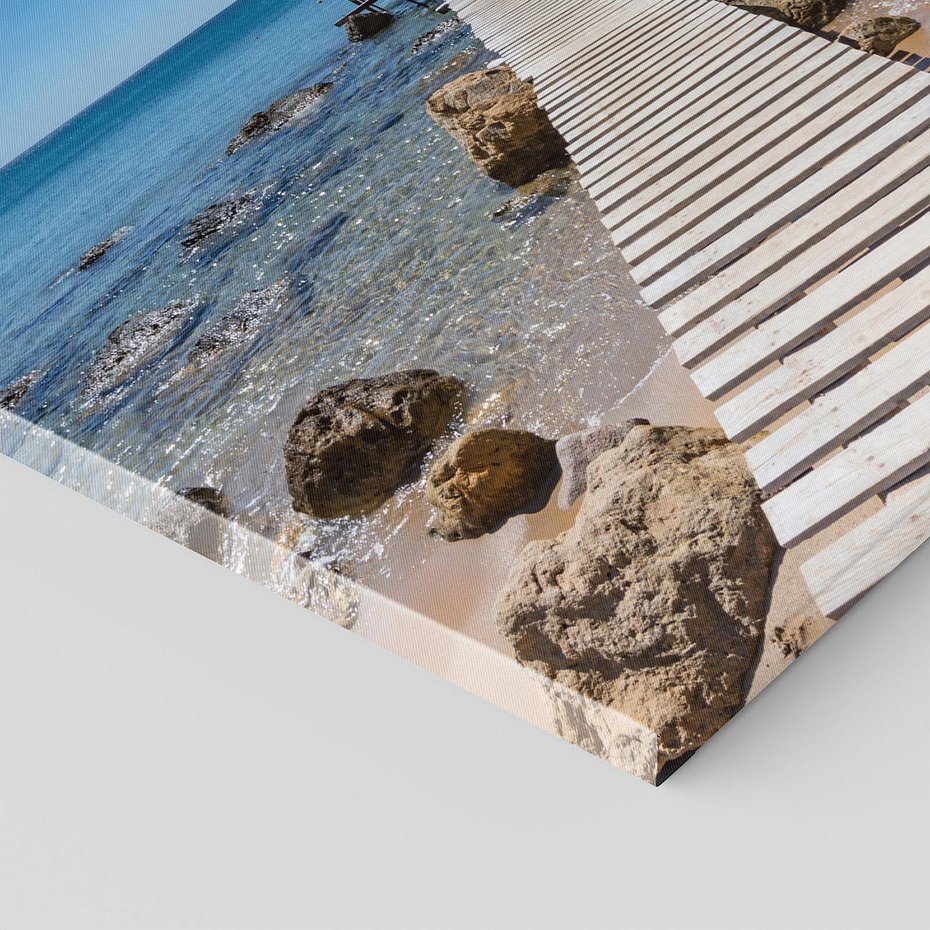 Obraz na płótnie 50x50 - Oaza spokoju - plaża, morze