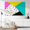 Obraz na płótnie 100x70 - Wesołe Geometryczne Kształty - geometryczne kształty, abstrakcja