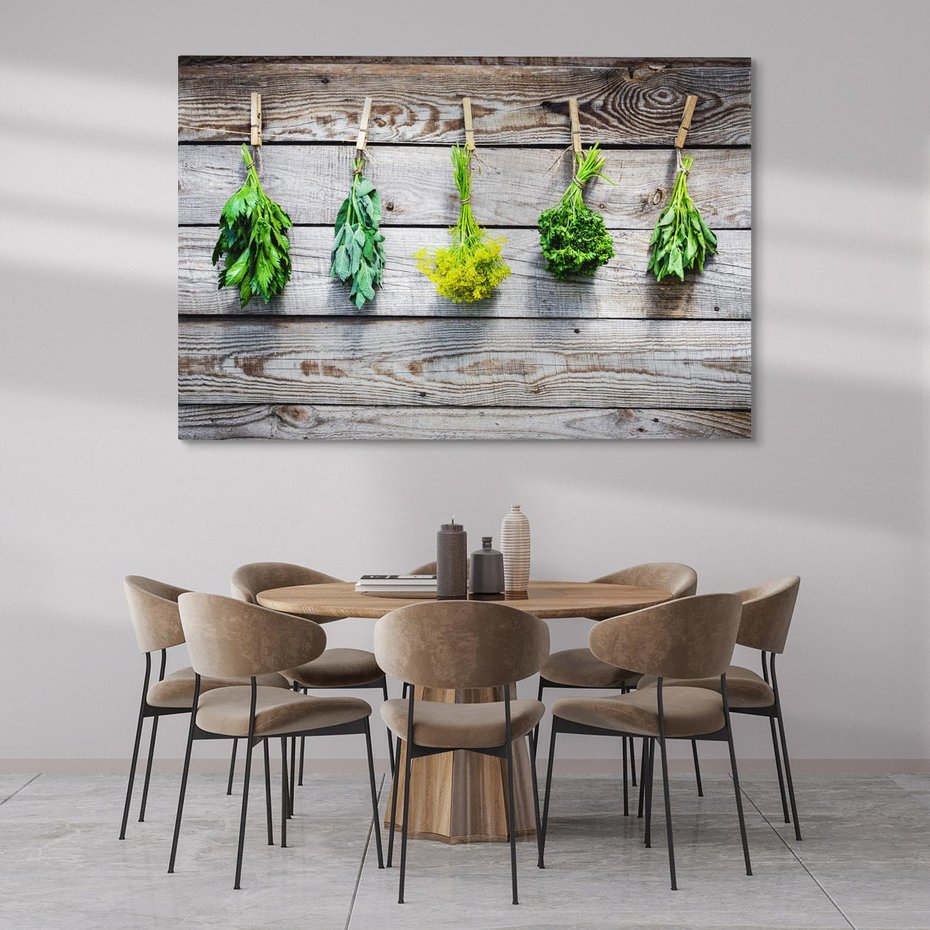 Obraz na płótnie 120x80 - Zielenina: Harmonia natury - zielenina