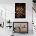 Plakat bez ramy 30x40 - Brązowe Liście w Scenerii - suche liście jesień brąz