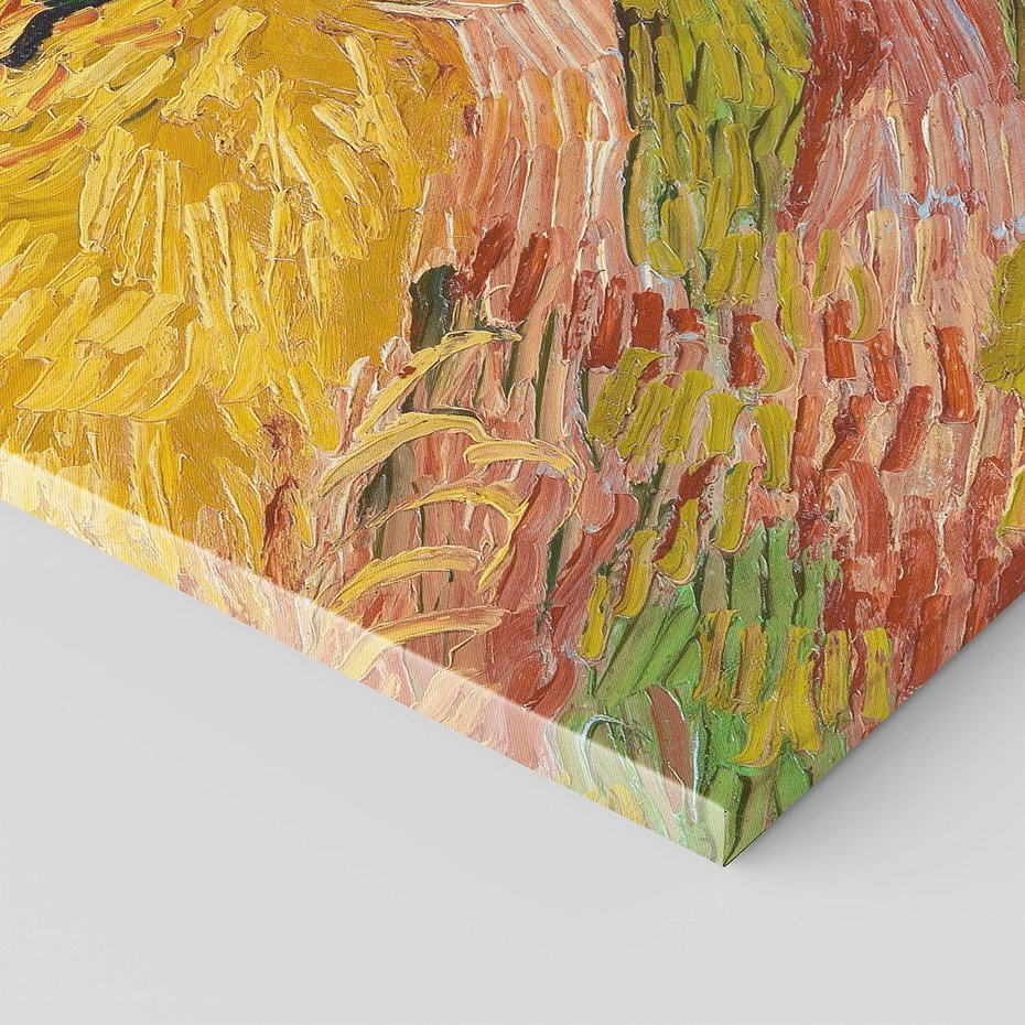 Obraz na płótnie 80x120 - "Wheatfield with Crows" (1890) Vincent van Gogh - Reprodukcja - reprodukcja, obraz na płótnie