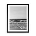 Plakat w ramie 50x70 - Słuchaj Śpiewu Fal - morze, fale - rama czarna
