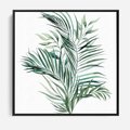 Obraz w ramie 50x50 - Blask Natury - złote, liście - rama czarna